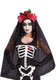 Dreamgirl Women's Dia de los Muertos Sugar Skull Costume Headpiece