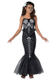 Fun World Girl's Skeleton Mermaid Costume Large