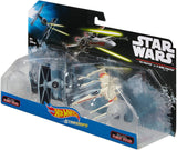 Hot Wheels Star Wars Rogue One Tie Fighter Blue vs. X-Wing Red 2 Wings Open Vehicle (2 Pack)