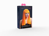 Smiffys Women's One Size Fever Alexia Wig, Neon Orange