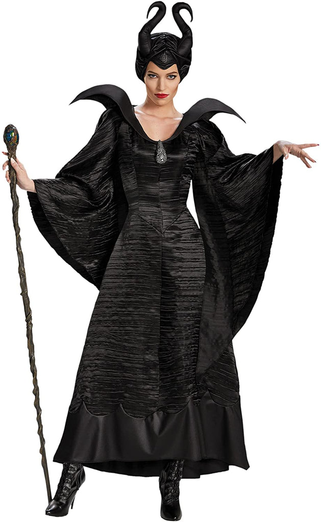 Disguise Adult Deluxe Maleficent Christening Black Gown Costume