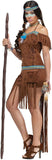 FunWorld Medicine Woman, Brown, 10-14 Medium/Large Costume
