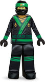 Disguise Lloyd Lego Ninjago Movie Prestige Costume, Green, Medium (7-8)