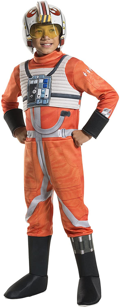 Rubie's Costume Kids Classic Star Wars Deluxe X Wing Fighter Pilot Costume, Small