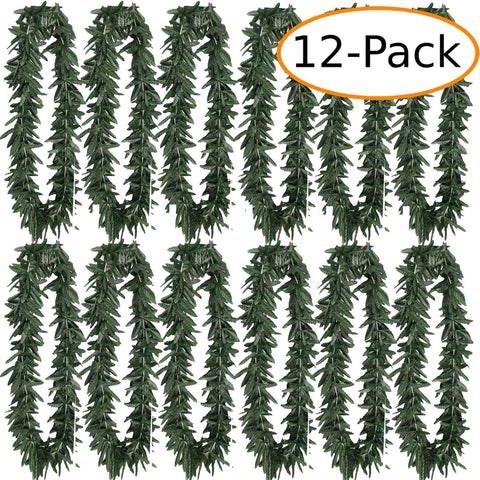 Fantasia Marijuana Leaf Hawaiian Leis - 12 ct