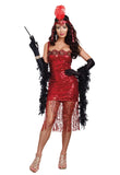 Dreamgirl Women's Ain't She Sweet Costume, Red, X-Large