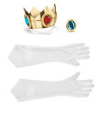 Disguise Women's Nintendo Super Mario Bros.Princess Peach Adult Costume Accessory Kit, Gold/Red/Green/White, One Size