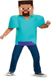 Steve Classic Minecraft Costume, Multicolor, Large (10-12)