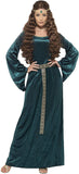 Smiffys Women's Medieval Maiden Costume