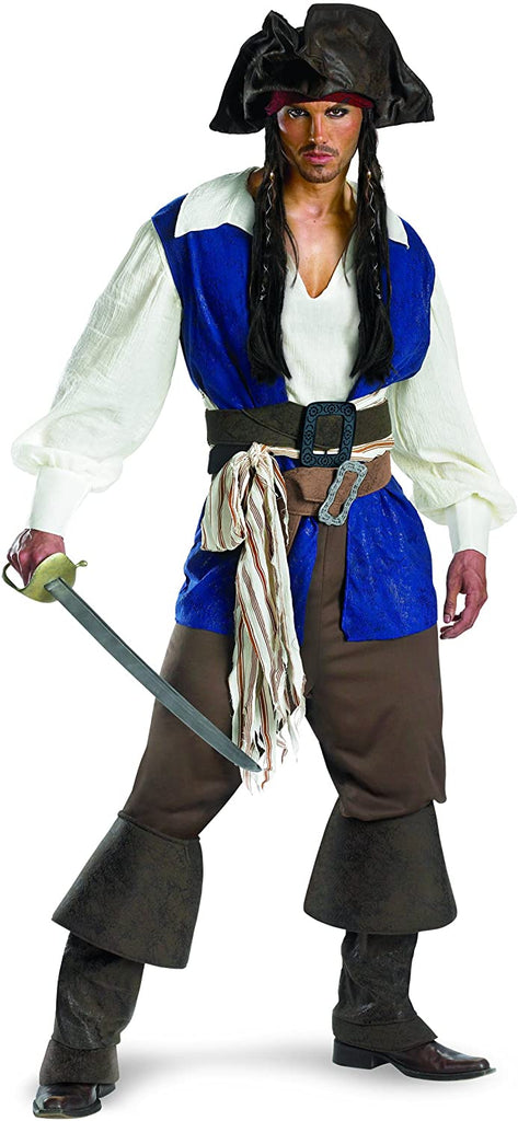 Disguise Unisex - Adult Deluxe Teen Captain Jack Sparrow