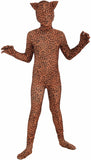 Forum Novelties I'm Invisible Costume Stretch Body Suit, Leopard Print, Child Large