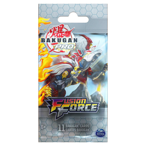Bakugan Pro, Fusion Force Booster Pack with 11 Collectible Trading Cards, for Ages 6 and Up