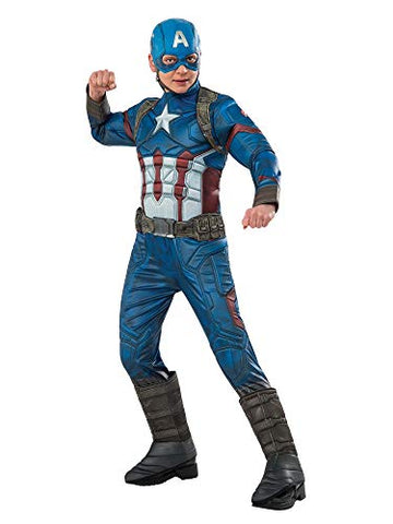 Rubie's Children's Captain America Deluxe Costume - 620754 - Small