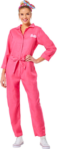 InSpirit Designs Barbie Pink Coverall/Utility Adult Costume - L