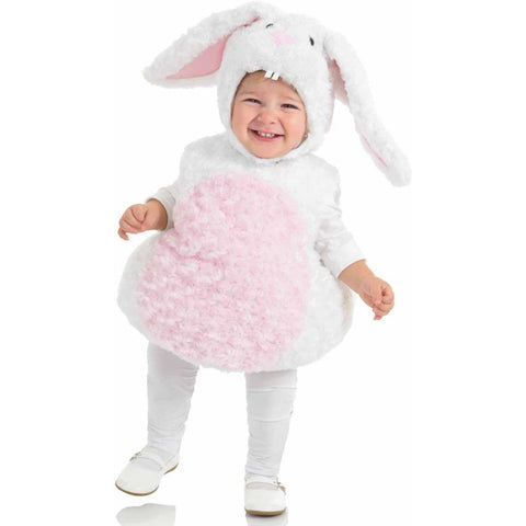 Underwraps Baby's Rabbit Belly-Babies, White/Pink, Medium