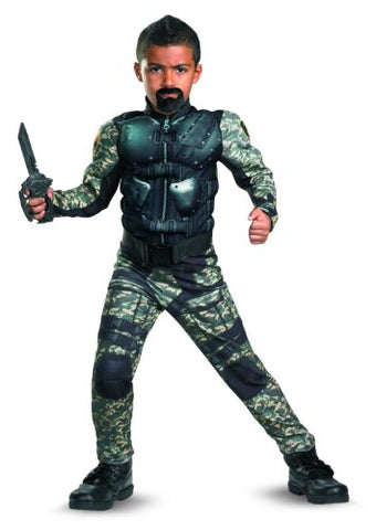 Disguise Costumes G.i. Joe Retaliation Roadblock Classic Muscle Costume, Black/Camo, Small