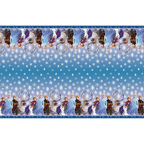 Unique Disney Frozen 2 Rectangular Plastic Tablecover - 1 Pc, Multi-Colored, one Size