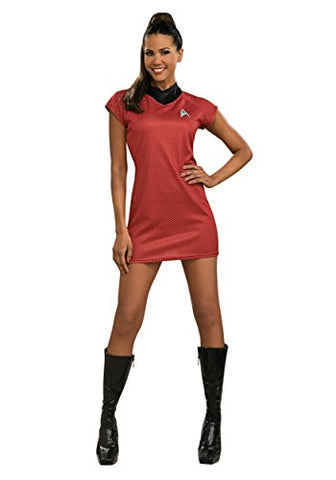 Secret Wishes Star Trek Into Darkness Deluxe Uhura Dress With Emblem, Red, Medium