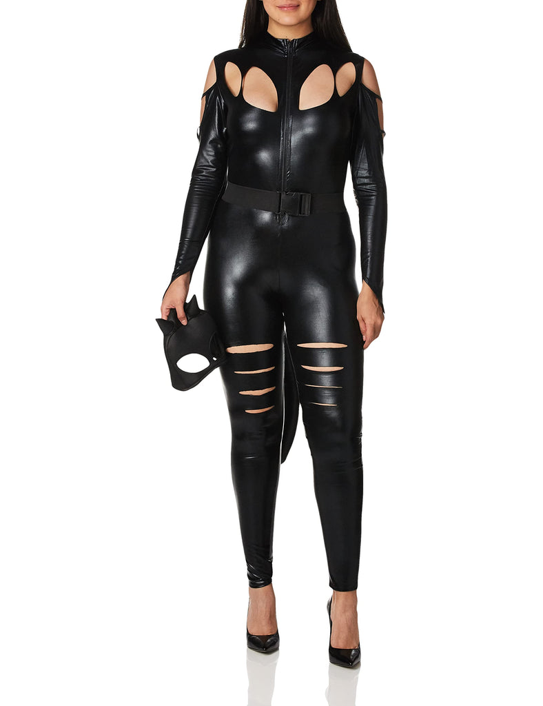 Dreamgirl Women's Catwoman Costume, Black, X-Large