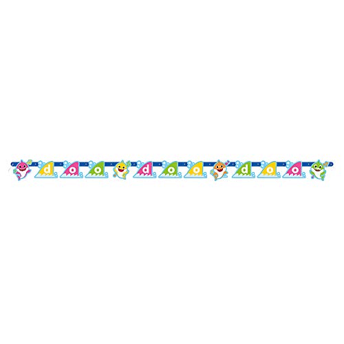 Unique Baby Shark Large Jointed Banner - 1 Pc, multicolor, one size