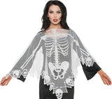 Underwraps Women's Skeleton Lace Poncho