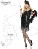 UNDERWRAPS Women's Flapper Costume - Swingin Black