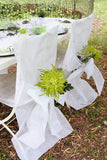 Chair Cover with Bow Sash - 10 pc Pack White