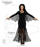 UNDERWRAPS Women's Bat Wing Dress - Vampiress Black