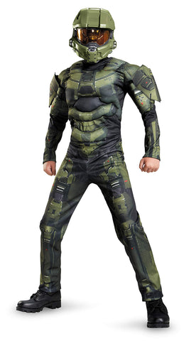 Master Chief Classic Muscle Costume, X-Large (14-16)