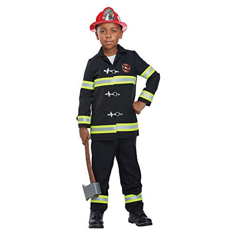 California Costumes Junior Fire Chief Child Costume, Black/Yellow, Small