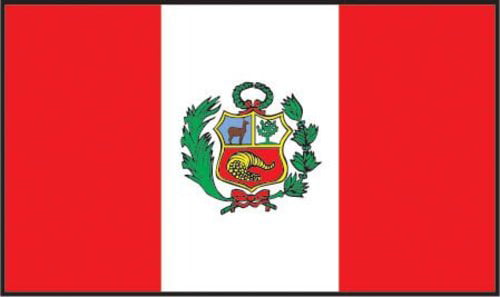 4" x 6" Peru Soft Polyester Flag Banner