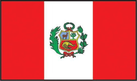 4" x 6" Peru Soft Polyester Flag Banner