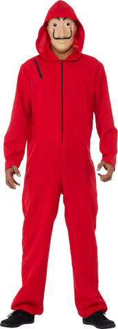 High Stakes Money Thief Men's Costume Small 34-36 Red