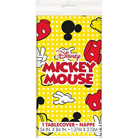 Unique Disney Mickey Mouse Party Plastic Table Cover - 1 ct