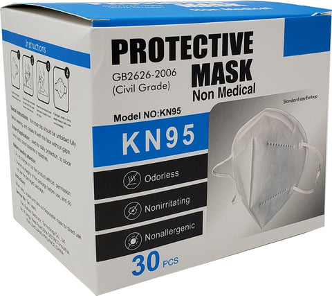 KN95 Folding Dust Respirator - 30 Count