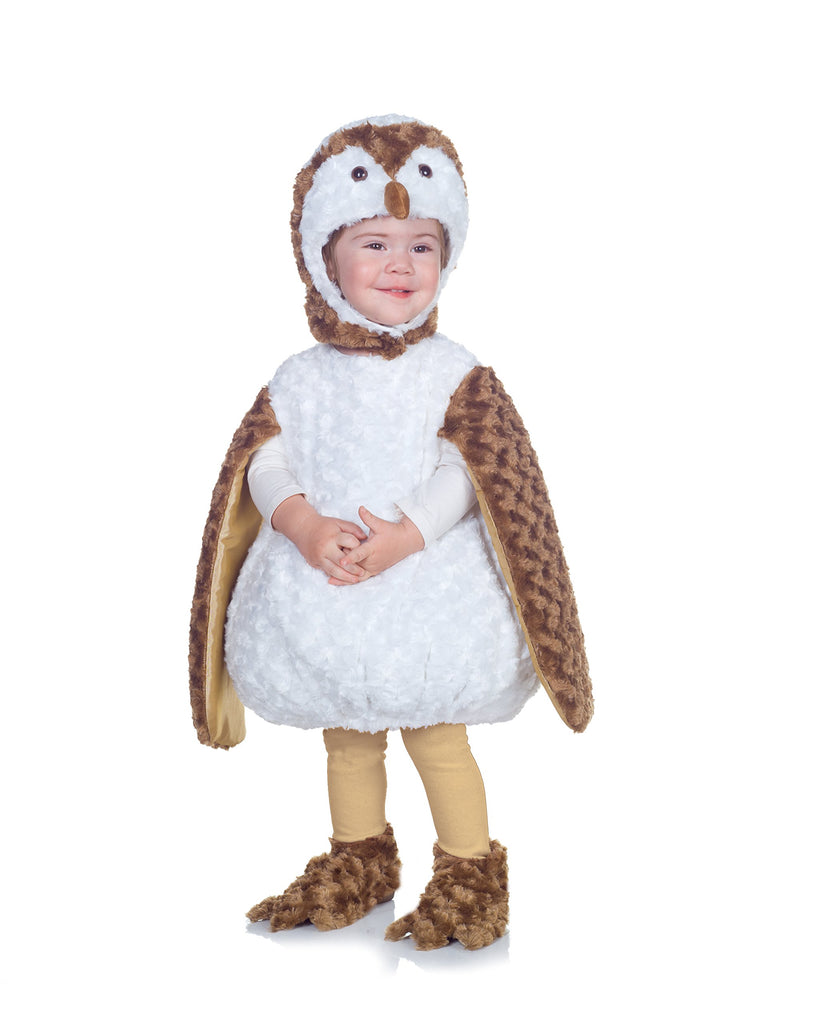 Underwraps Costumes Baby's Barn Owl Belly-Babies, White/Brown/Tan, Medium