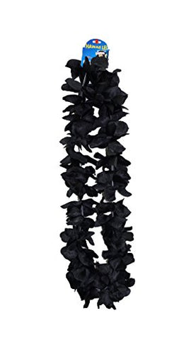 1 Dozen Lush 48" Hawaiian Leis - Black