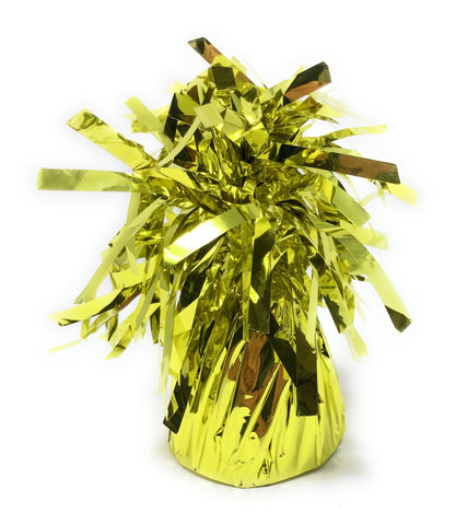 1 DZ Metallic Balloon Weights - Assorted Colors - Yellow