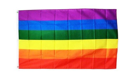3' x 5' Rainbow Soft Polyester Flag Banner