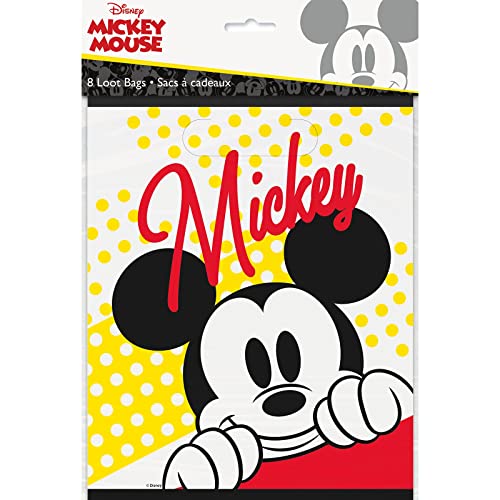 Unique Disney Mickey Mouse Party Loot Bags - 8 ct