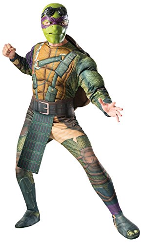 Rubie's Costume Men's Teenage Mutant Ninja Turtles Movie Deluxe Adult Muscle Chest Donatello, Multicolor, Standard