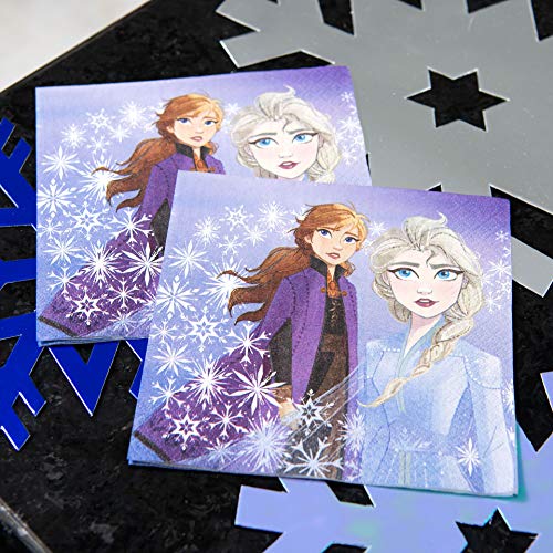 Unique Disney Frozen 2 Paper Lunch Napkins - 16 Pcs, multi-colored, one size