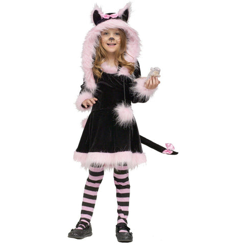 Fun World Costumes Baby Girl's Pretty Kitty Toddler Costume, Black/Pink, Small