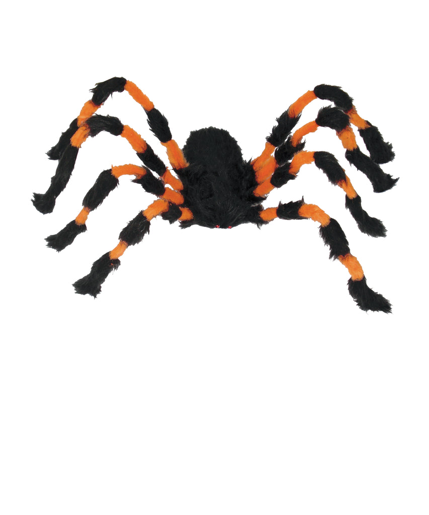 3' Spider Decoration - Black and Orange