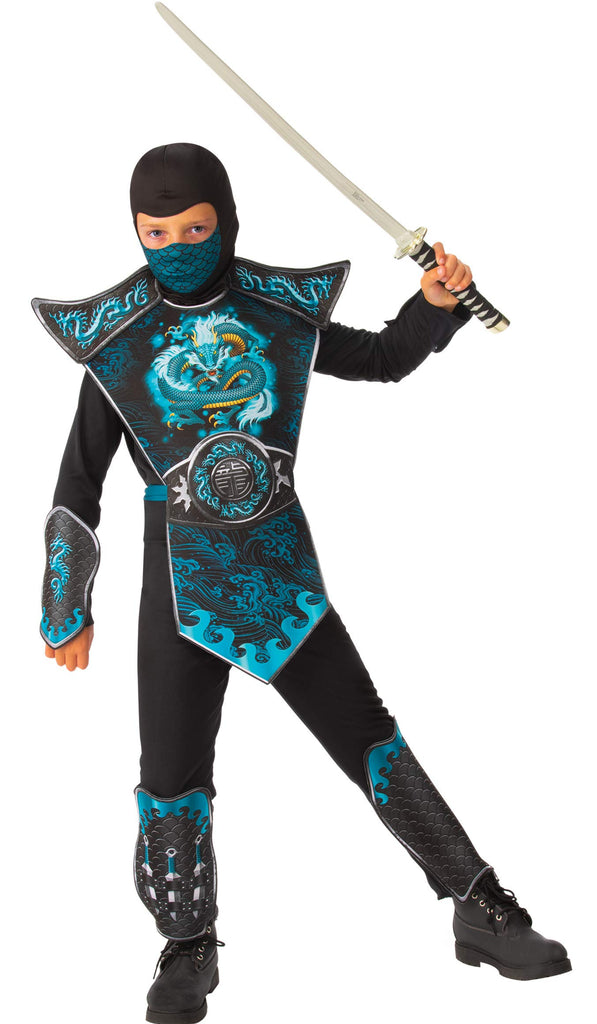 Rubie's Boy's Blue Dragon Ninja Costume, Large