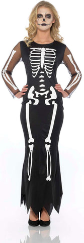 Karnival Women's Skeleton Dress (Medium) Black