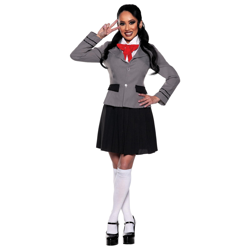 UNDERWRAPS Anime School Girl Cosplay - Traditional Anime School Uniform Costume Japanese Anime for Women, Halloween Dress Costume Set (Schoolgirl, Medium 8-10)
