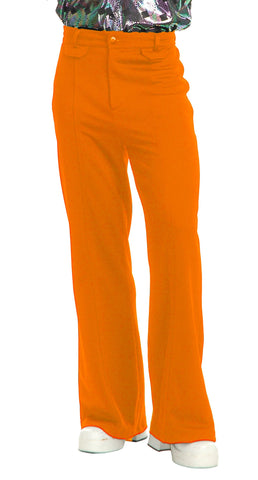Charades Men's Disco Pants, Orange, W38