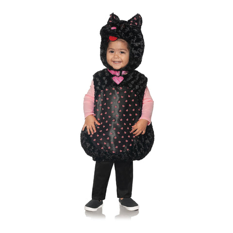 UNDERWRAPS Black Cat Toddler Costume - Kitty Cat Costume for Girls Toddler Belly Baby Costume, Halloween Costumes for Toddler Boy (Kitty Cat, Large 2T-4T)