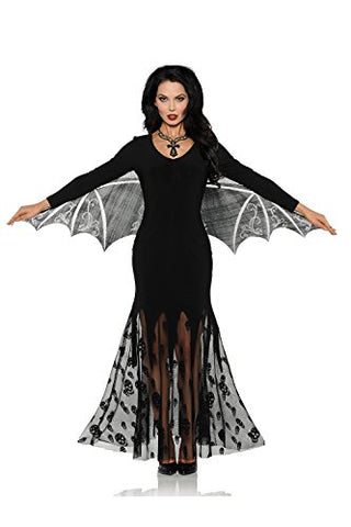 UNDERWRAPS Women's Bat Wing Dress - Vampiress Black